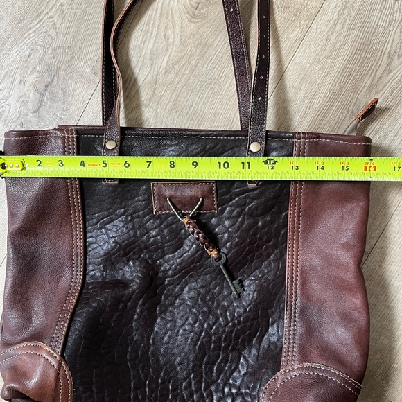 Myra Bag Brown and Cream Tote - Picture 7 of 9